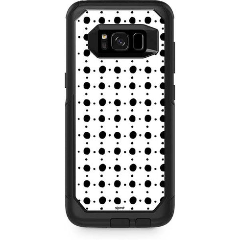 Grid Dot Polka Dot Otterbox Commuter Galaxy Skin