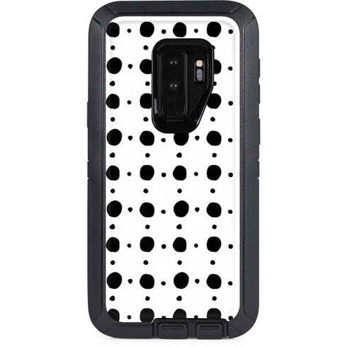Grid Dot Polka Dot Otterbox Defender Galaxy Skin