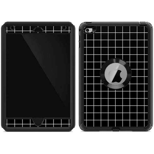 Black Grid Otterbox Defender iPad Skin