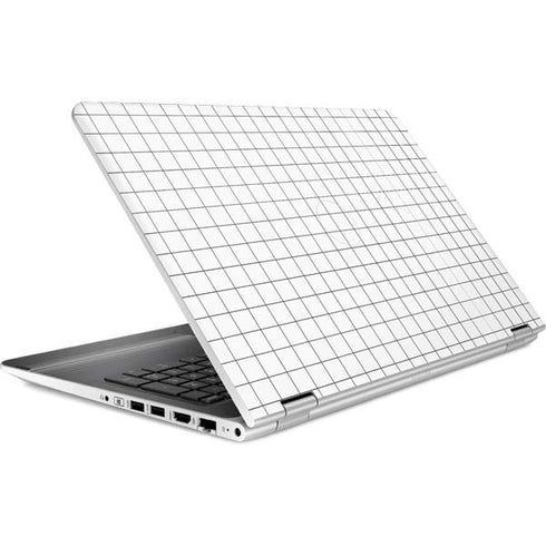 White Grid HP Pavilion Skin