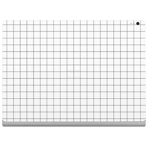 White Grid Surface Book 2 13.5in Skin