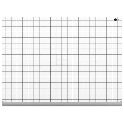 White Grid Surface Book 2 15in Skin