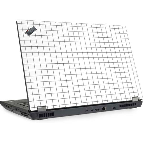 White Grid Lenovo ThinkPad Skin