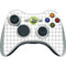 White Grid Xbox 360 Wireless Controller Skin