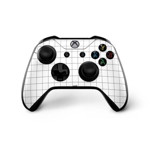 White Grid Xbox One X Bundle Skin