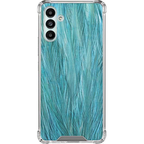 Feather Animal Print Galaxy A13 5G Clear Case