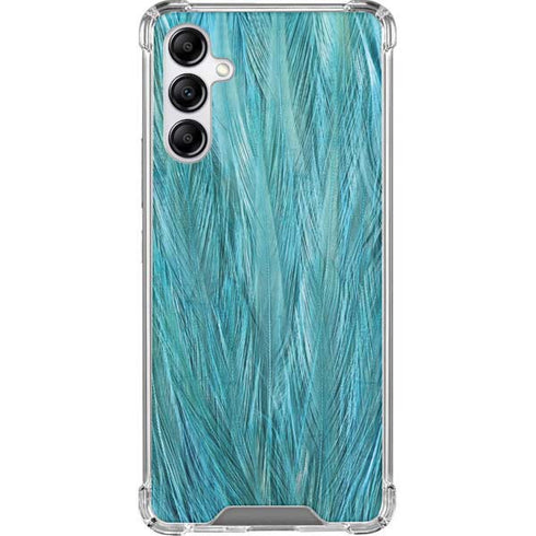Feather Animal Print Galaxy A14 5G Clear Case