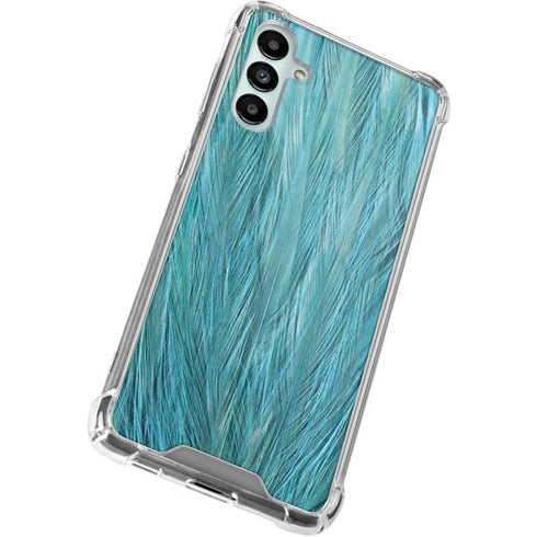 Feather Animal Print Galaxy A14 5G Clear Case