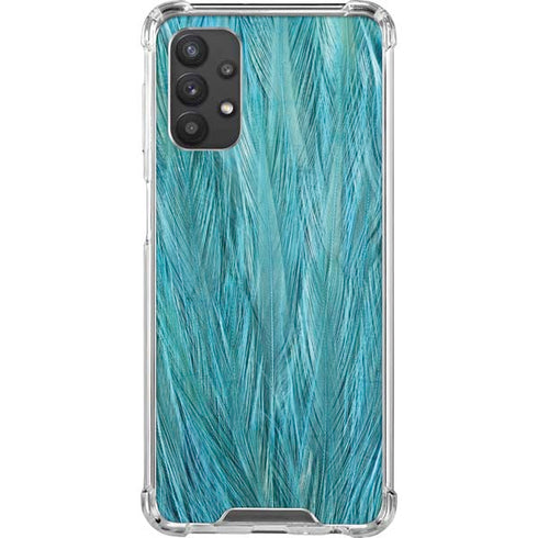 Feather Animal Print Galaxy A32 5G Clear Case