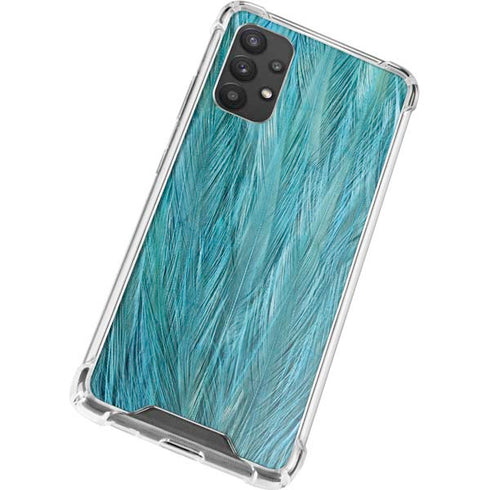 Feather Animal Print Galaxy A32 5G Clear Case