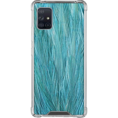 Feather Animal Print Galaxy A51 5G Clear Case