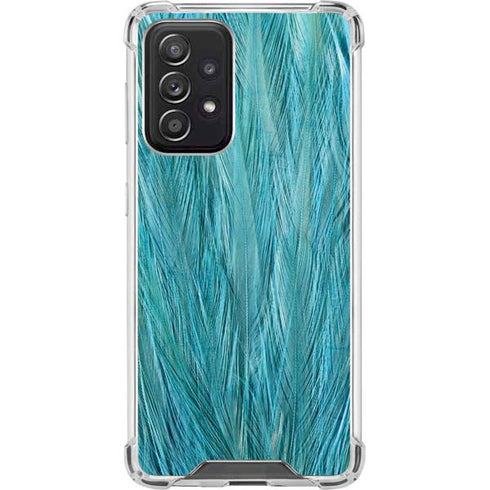 Feather Animal Print Galaxy A52 5G Clear Case