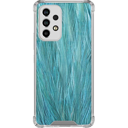 Feather Animal Print Galaxy A53 5G Clear Case