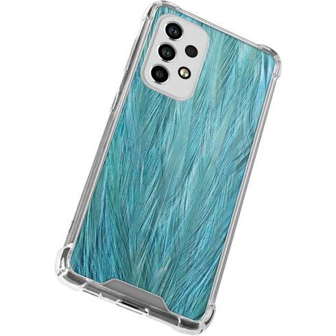 Feather Animal Print Galaxy A53 5G Clear Case