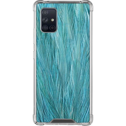 Feather Animal Print Galaxy A71 5G Clear Case
