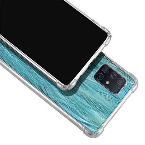 Feather Animal Print Galaxy A71 5G Clear Case