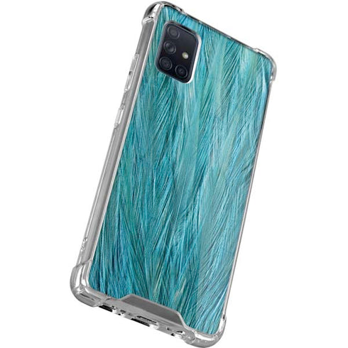 Feather Animal Print Galaxy A71 5G Clear Case