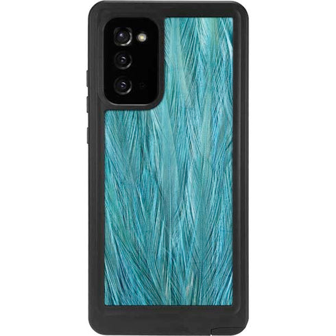 Feather Animal Print Galaxy Note20 5G Waterproof Case