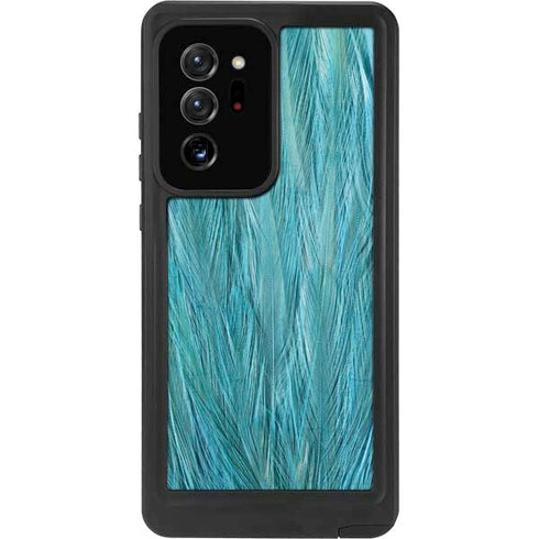 Feather Animal Print Galaxy Note20 Ultra 5G Waterproof Case