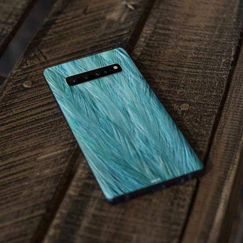 Feather Animal Print Galaxy S10 Skin