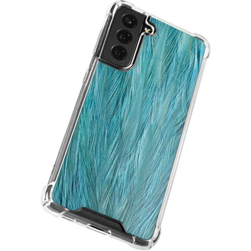 Feather Animal Print Galaxy S22 Plus Clear Case