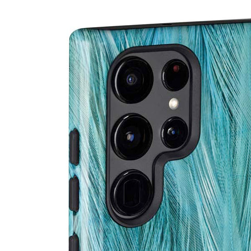 Feather Animal Print Galaxy S22 Ultra Pro Case