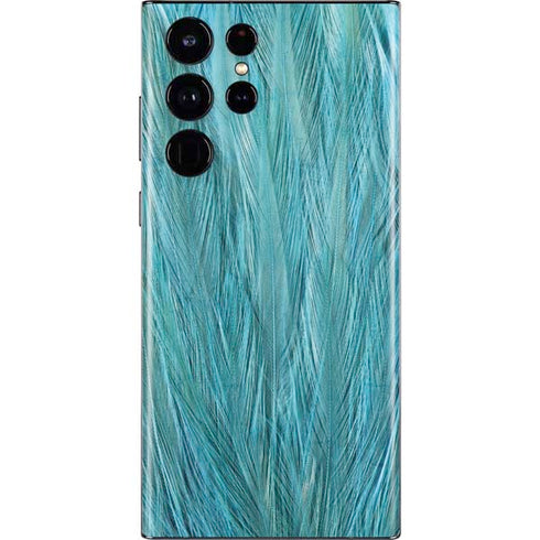 Feather Animal Print Galaxy S22 Ultra Skin