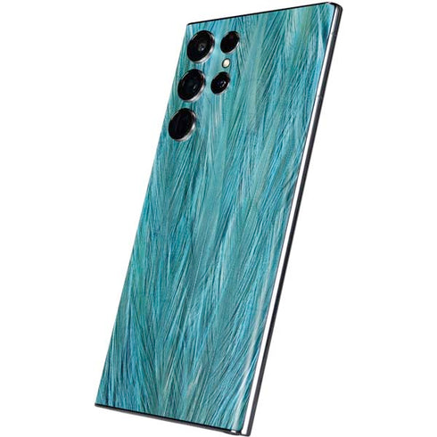 Feather Animal Print Galaxy S22 Ultra Skin