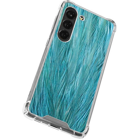 Feather Animal Print Galaxy S23 Clear Case
