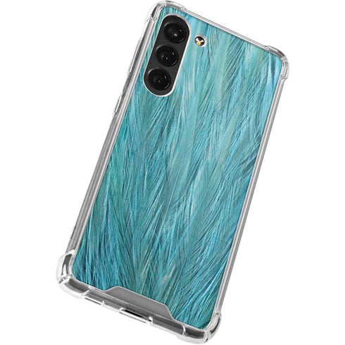Feather Animal Print Galaxy S23 Plus Clear Case