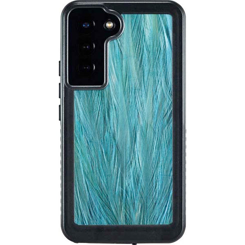 Feather Animal Print Galaxy S23 Plus Waterproof Case