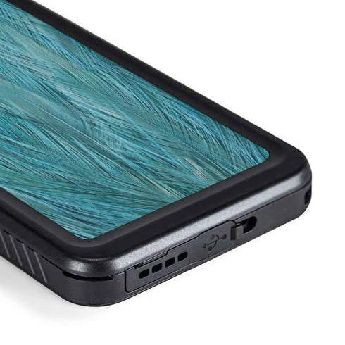 Feather Animal Print Galaxy S23 Plus Waterproof Case