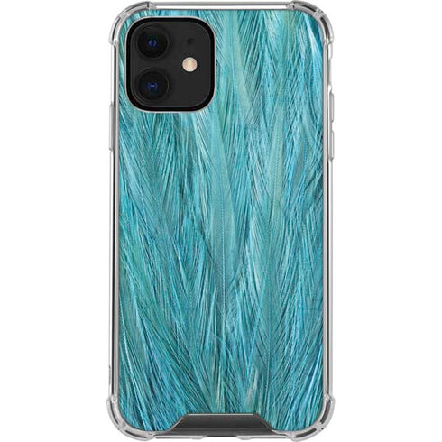 Feather Animal Print iPhone 12 Clear Case