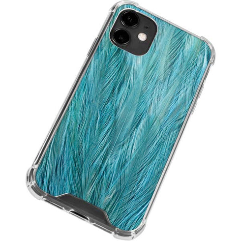 Feather Animal Print iPhone 12 Clear Case