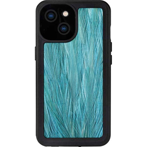 Feather Animal Print iPhone 13 Mini Waterproof Case