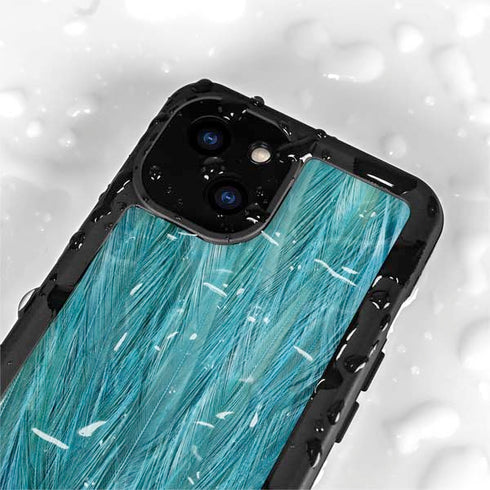 Feather Animal Print iPhone 13 Mini Waterproof Case