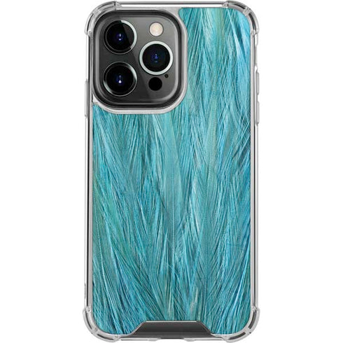 Feather Animal Print iPhone 13 Pro Clear Case