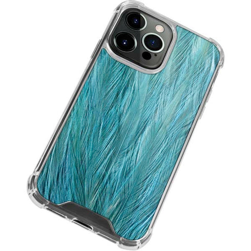 Feather Animal Print iPhone 13 Pro Clear Case