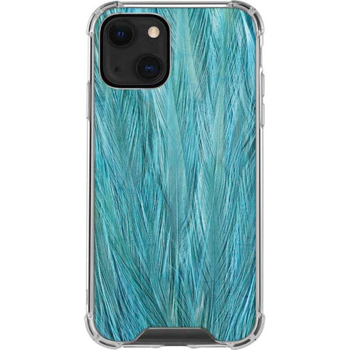 Feather Animal Print iPhone 14 Plus Clear Case