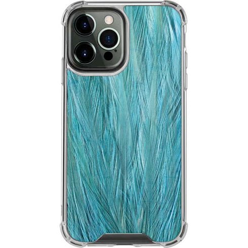 Feather Animal Print iPhone 14 Pro Max Clear Case