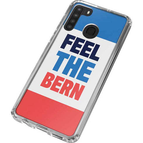 Feel The Bern Galaxy A21 Clear Case
