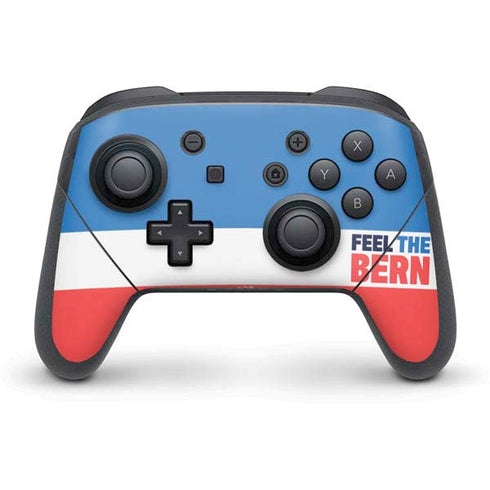 Feel The Bern Nintendo Switch Pro Controller Skin