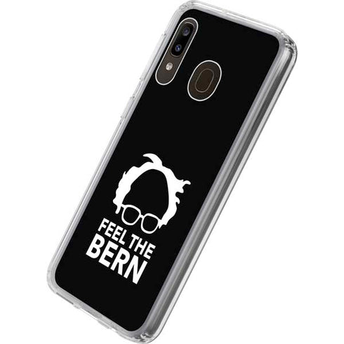 Feel The Bern Outline Galaxy A20 Clear Case