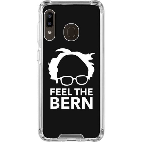 Feel The Bern Outline Galaxy A30 Clear Case