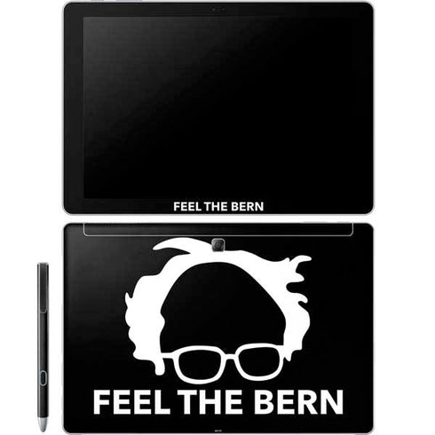 Feel The Bern Outline Galaxy Book 12in Skin