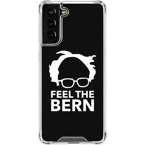 Feel The Bern Outline Galaxy S21 FE Clear Case