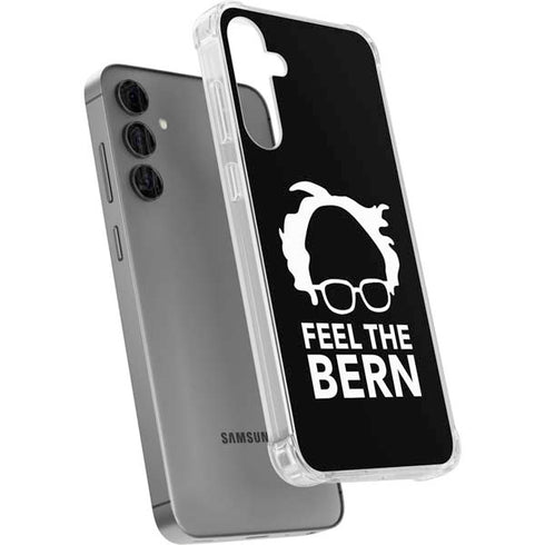 Feel The Bern Outline Galaxy S24 Plus Clear Case