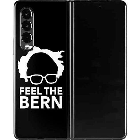 Feel The Bern Outline Galaxy Z Fold3 5G Skin
