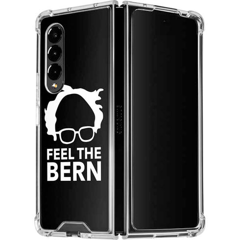 Feel The Bern Outline Galaxy Z Fold4 5G Clear Case