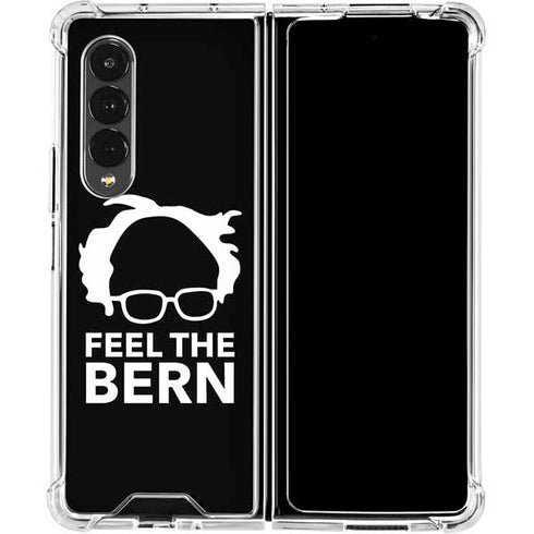 Feel The Bern Outline Galaxy Z Fold4 5G Clear Case